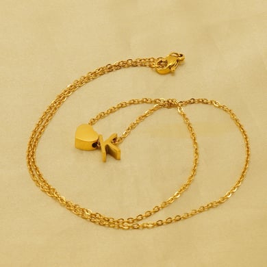 1 Piece Golden Simple Series Simple Letter Women's Pendant Necklaces h5 Picture5