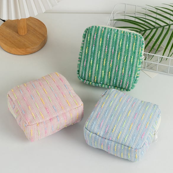 1 Adet Simple Series Basit Şerit Polyester Kadın Çantaları 2