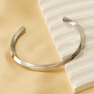 1 Piece Simple Series Simple Stainless Steel 18K Gold Plated Unisex Bangles h5 Picture5