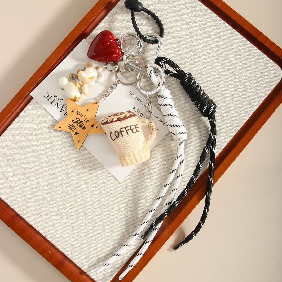1 Piece Designable Series Daily Coffee Cup Shape Garniture Fabric Women's Bag Charms Picture4
