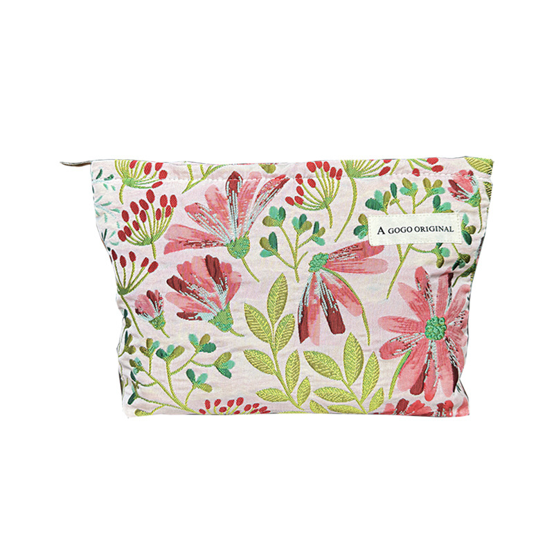 1 Stück Luxuriöse Serie Retro Flower Polyester Damentaschen Bild12