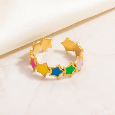 1 Stück Romantische Serie Süßes Tier Edelstahl Gold Farbe Damen Verstellbare Ringe h5 Bild5