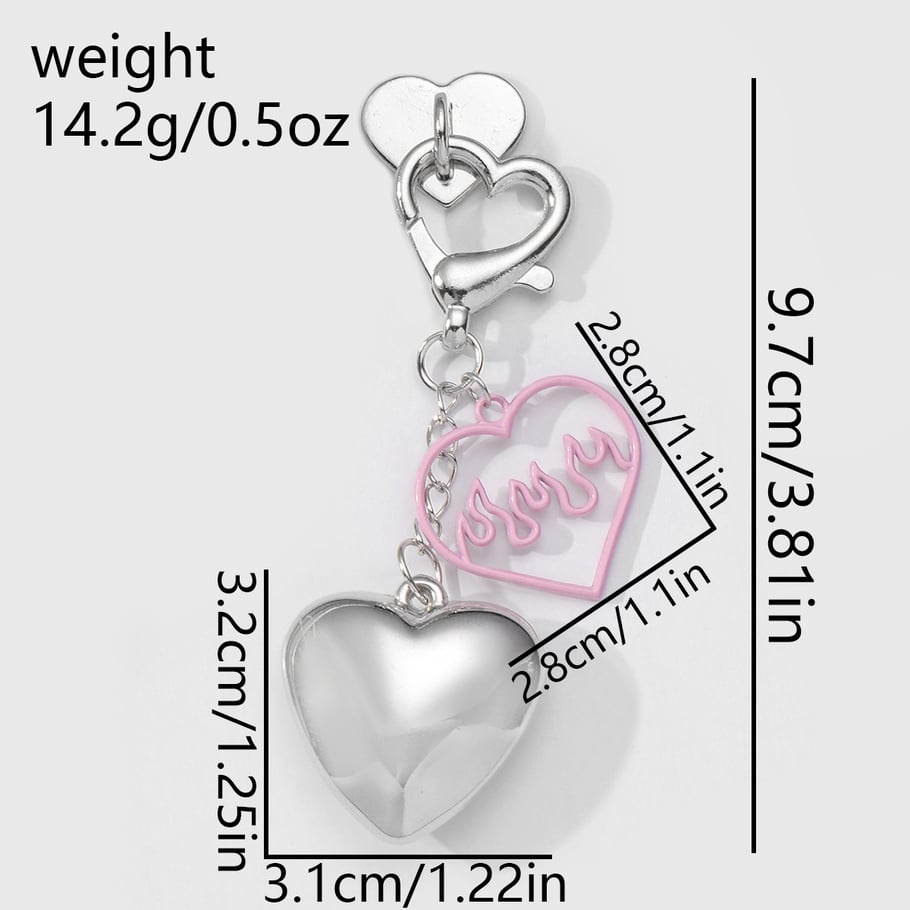 1 Piece Simple Bow & Love Bag Charms Picture11