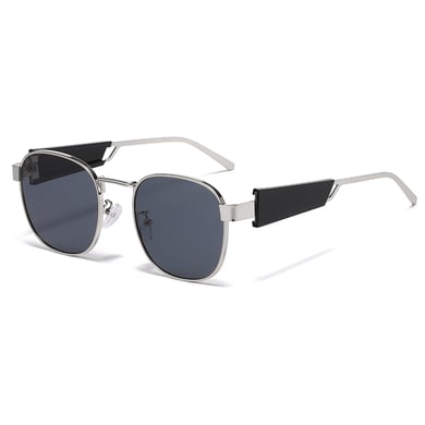 1 Pair of Wide Rimmed Fashionable Metal Frame Sunglasses h5 Picture8