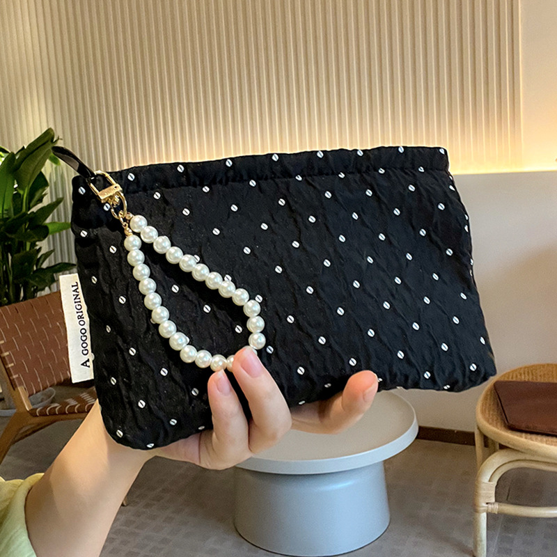 1 Stück Klassische Serie Elegante Polka Dots Polyester Damentaschen Bild5