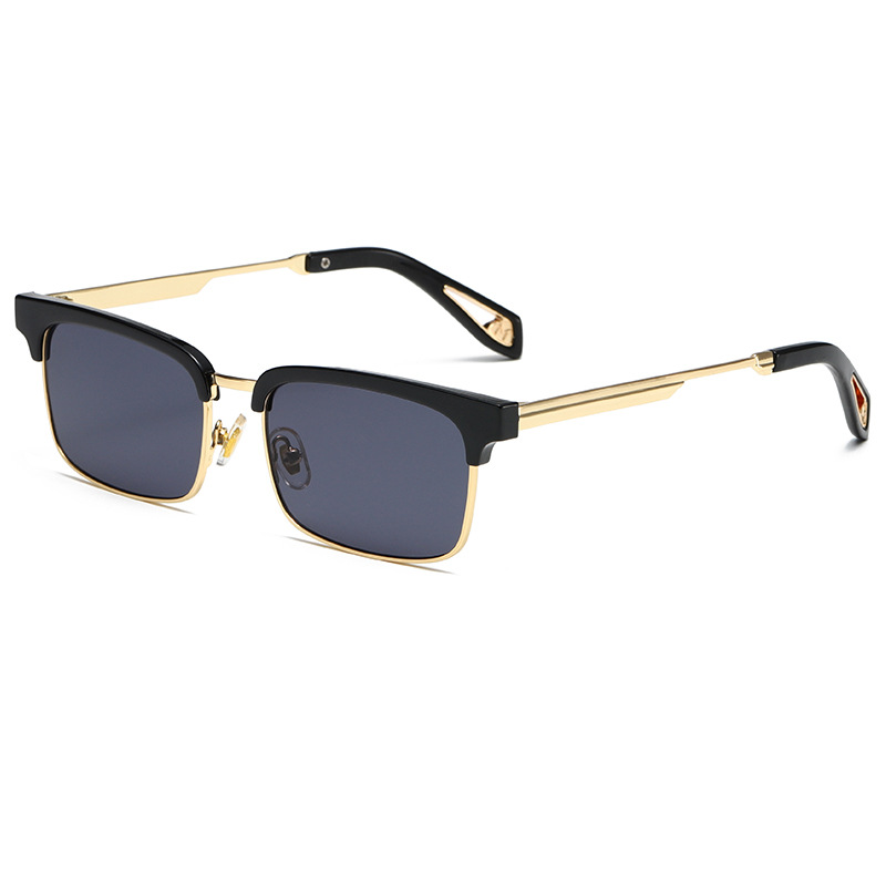 1 Pair Simple Series Daily Solid Color Semi - framed Stylish Women's Sunglasses Picture10