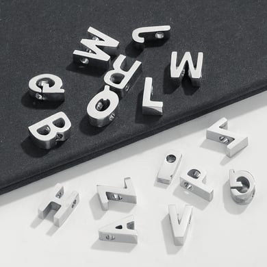1 Pair Simple Series Casual Letter Unisex Pendants h5 Picture3