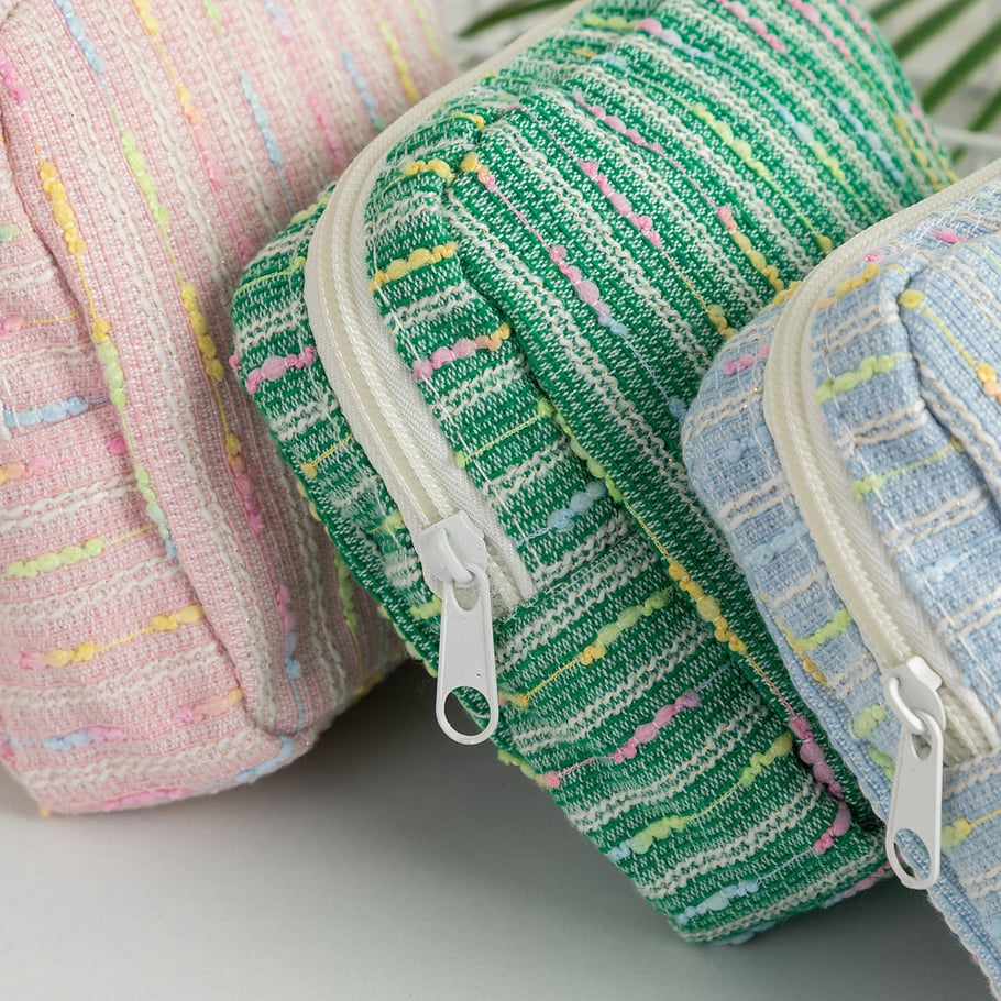 1 Piece Colorful Striped Square Shape Women's Makeup Bags Picture7
