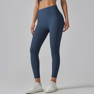 1 Piece High Waisted Nude Yoga Pants Seamless Women's Exercise Pants h5 Picture10
