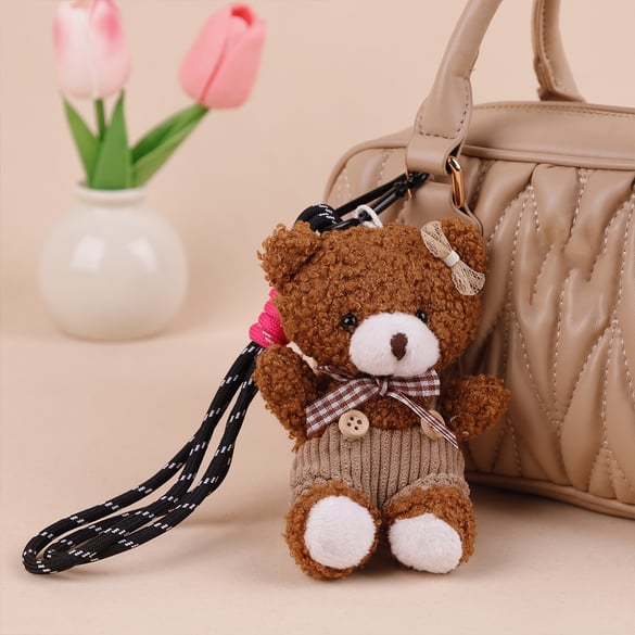 1 Piece Cute Bears Wearring Sweater Women's Bag Charms