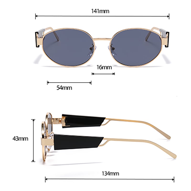 1 Paar Simple Series Casual Patchwork Damen-Sonnenbrille Bild12