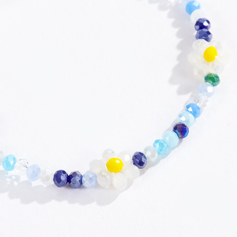 Pulseras de cuentas de cristal con flores retro de lujo para mujer, 1 pieza Imagen8