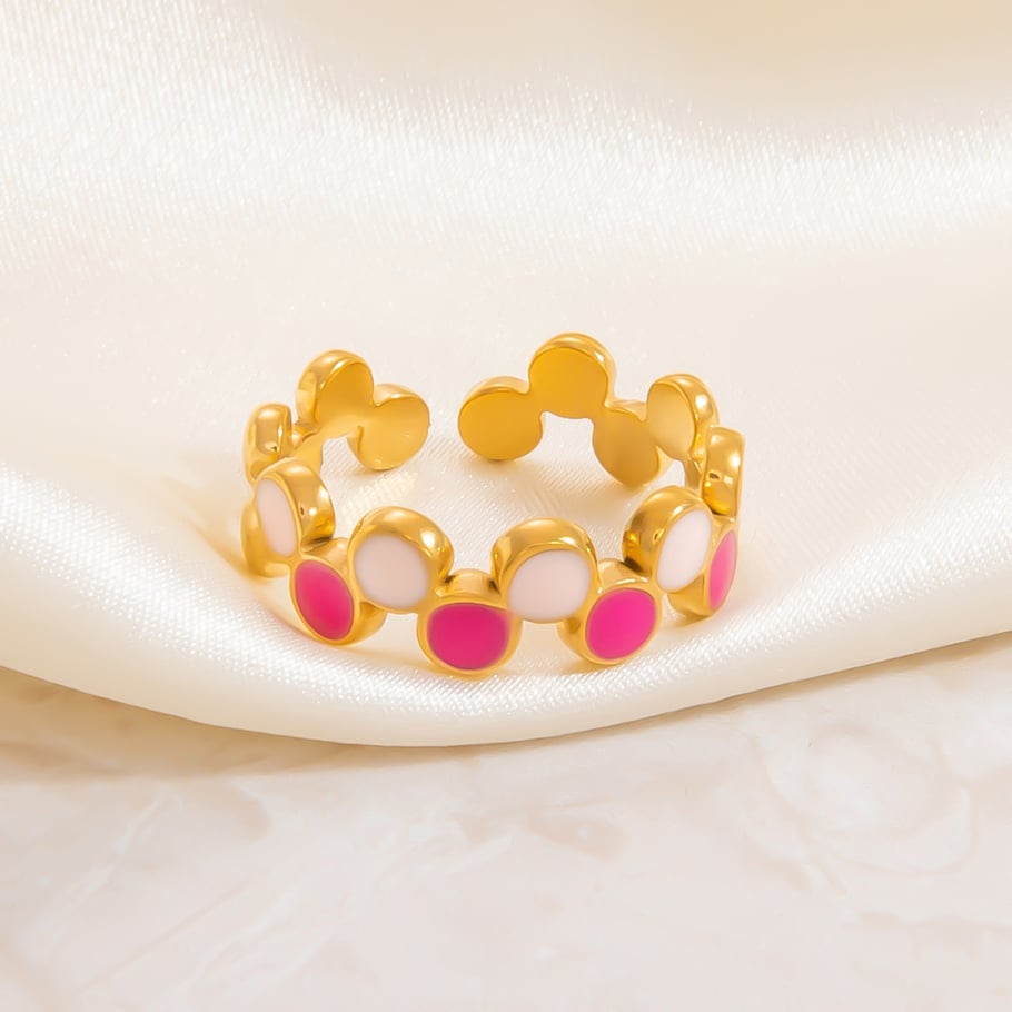 1 Stück Romantische Serie Süßes Tier Edelstahl Gold Farbe Damen Verstellbare Ringe Bild6