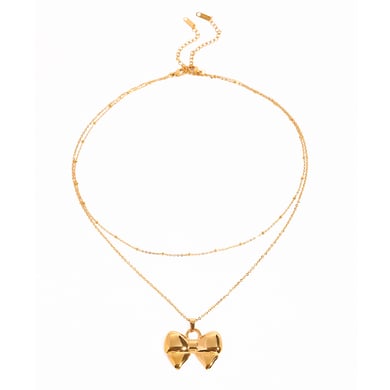 1 Piece Simple Series Sweet Bow Knot Stainless Steel 18K Gold Plated Women Layered Necklaces h5 Picture6