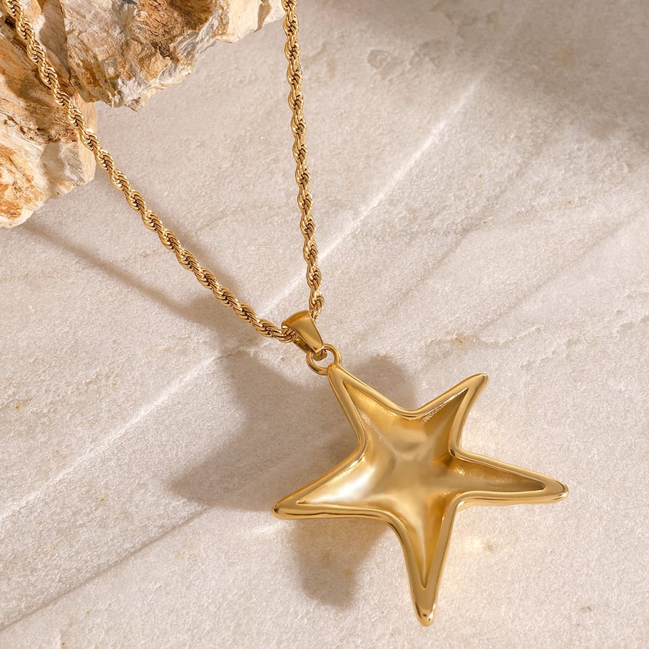 1 Piece Simple Series Vacation Turtle Stainless Steel 18K Gold Plated Women Pendant necklaces Picture3