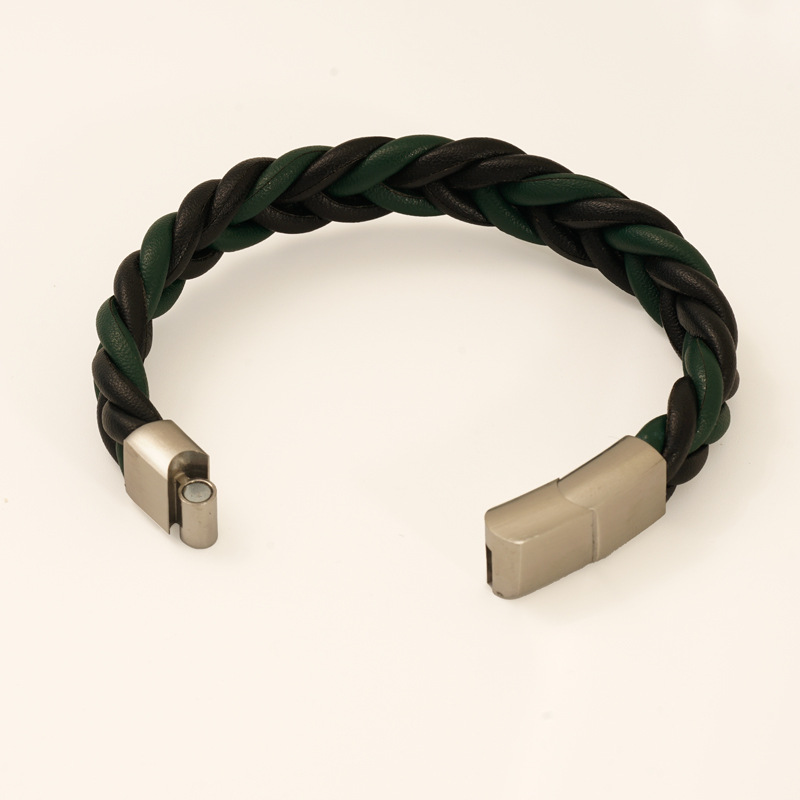 1 Pair Braided Leather Bracelet Men's And Women's Fashion  Bracelet Picture5