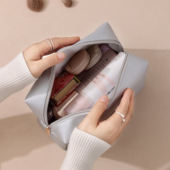 1 paire de sacs simples en PU de couleur unie pour femmes