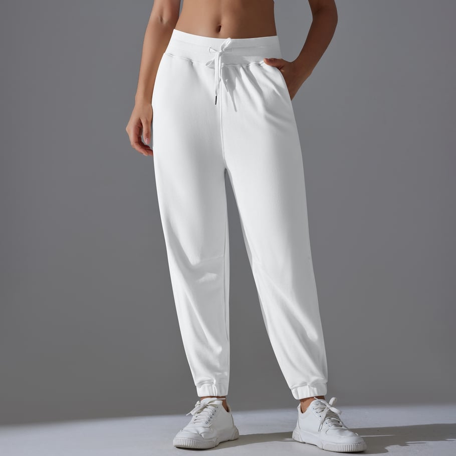 1 Piece Drawstring Solid Colored High Elasticity Daily Sports and Fitness Women's Sweatpants Picture8