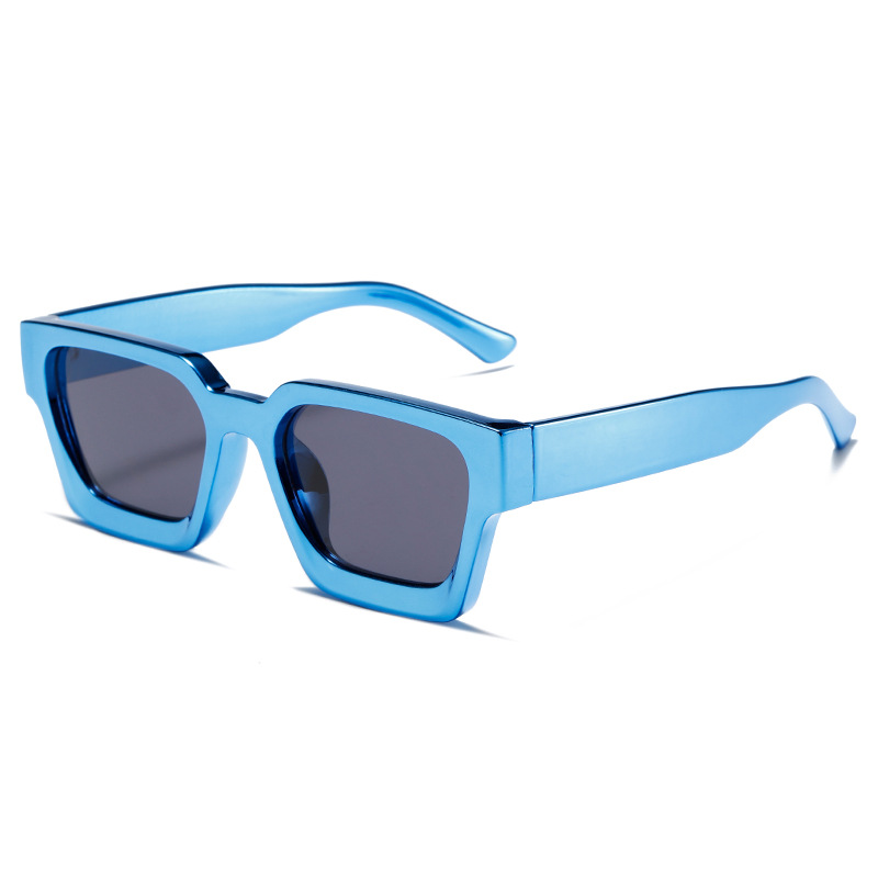 1 Pair Wide Brimmed Stylish Versatile Leopard Print Patchwork Women's Sunglasses h5Picture3