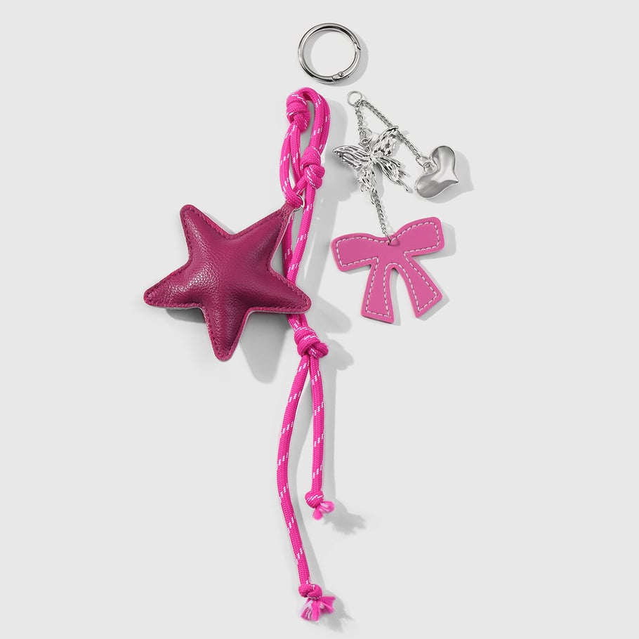 1 Piece Leather Star & Love Women's Bag Charms Picture9