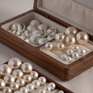 Gold retro brushed ball earrings niche design high-end earrings for women 2023 new popular pearl earrings h5 Picture3