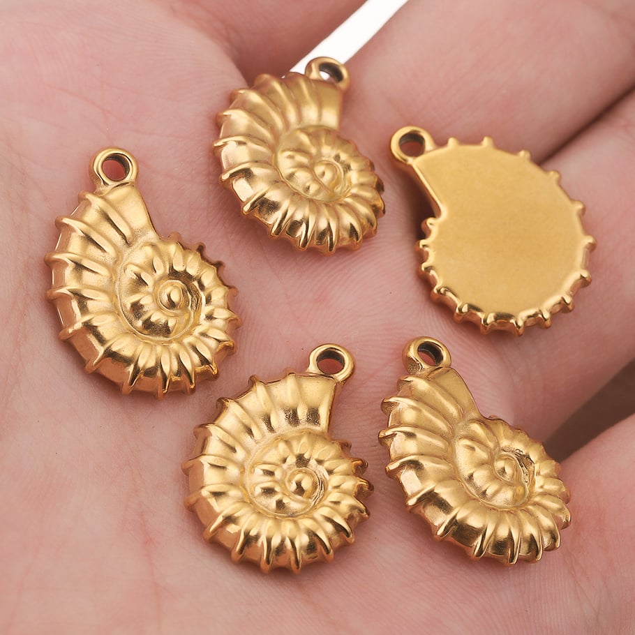 1 Paar Simple Series Casual Turtle 18 Karat vergoldete Damenanhänger Bild4