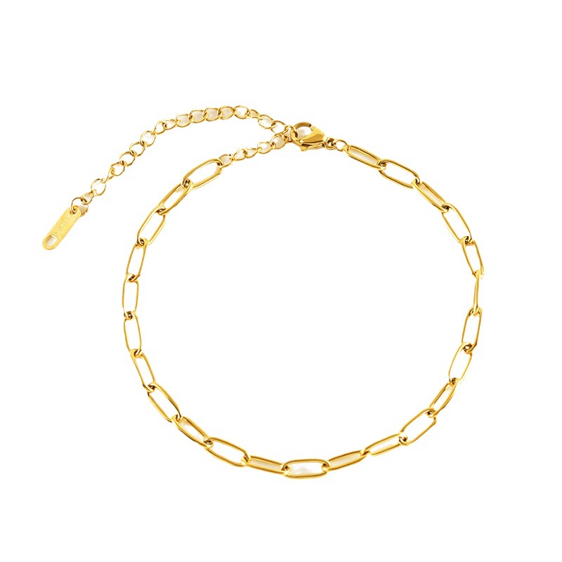 1 Pair Golden Fashion Simple Versatile Anklet Jewelry Anklet Picture6