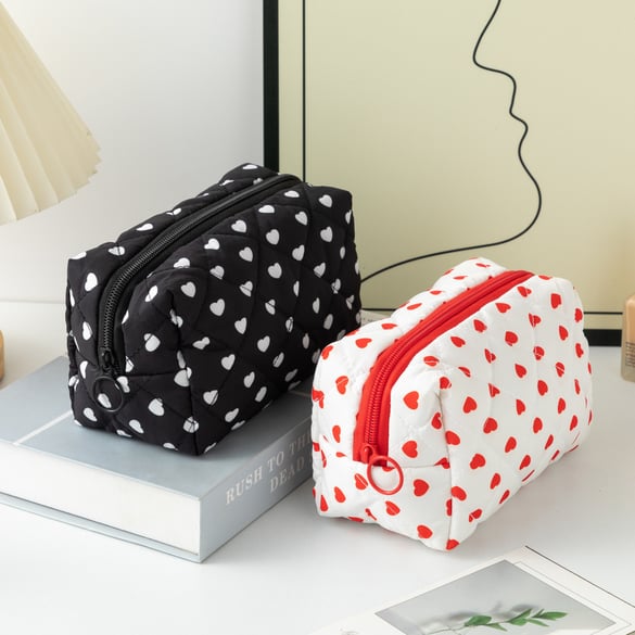1 paire de sacs pour femme en polyester Sweet Heart de la série Simple