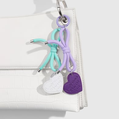 Leather Heart & Bow Knot Women's Bag Charms h5 Picture7