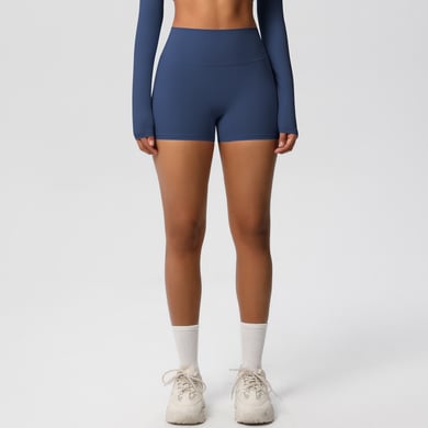 1 Piece High Elastic Comfortable and Breathable Yoga Shorts Women's  Outdoor Clothing h5 Picture9