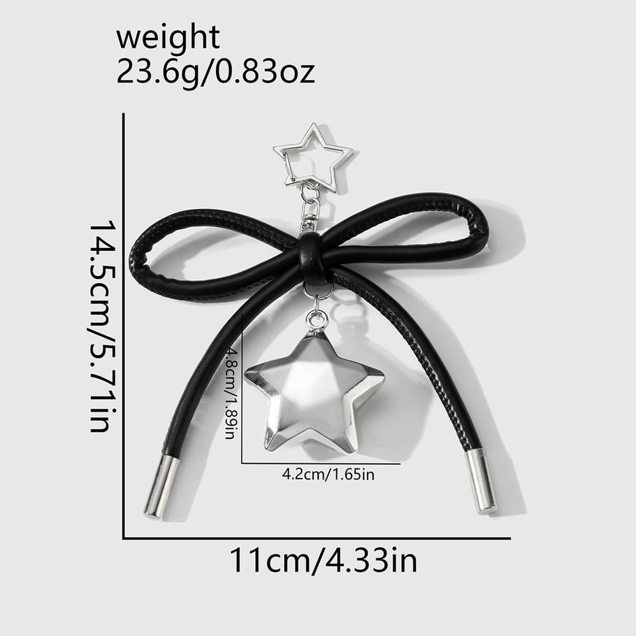 1 Stück Simple Series Daily Bow Knot Alloy Damen Taschenanhänger h5Bild12