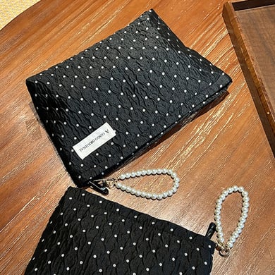 1 Stück Klassische Serie Elegante Polka Dots Polyester Damentaschen h5 Bild3