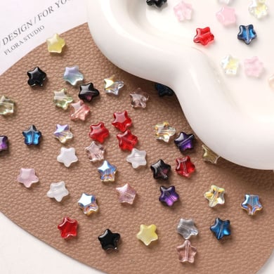 Dazzling Transparent Star Glass DIY Jewelry Beads h5 Picture4