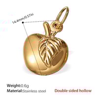 PJ234G Double-sided hollow gold pendant Picture6