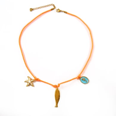 Contrast Color Fish Stainless Steel Gold Color Women's Pendant Necklaces h5 