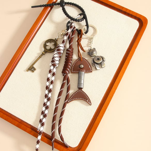 1 pezzo di ciondoli per borsa da donna in PU tinta unita retrò della serie classica