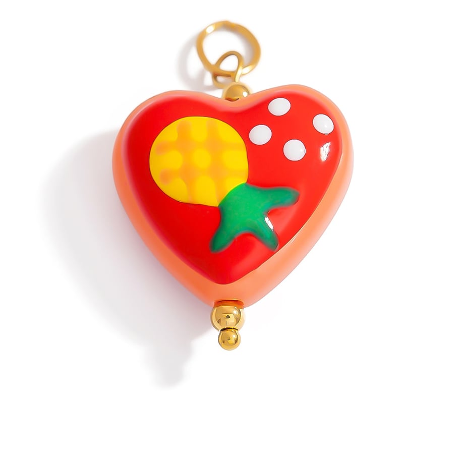 Colorful Heart Stainless Steel DIY Pendant Picture6