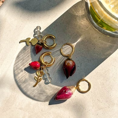 Ins Style Flower Drop Earrings h5 Picture3