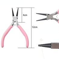 Powder handle double round pliers length 12cm Picture30