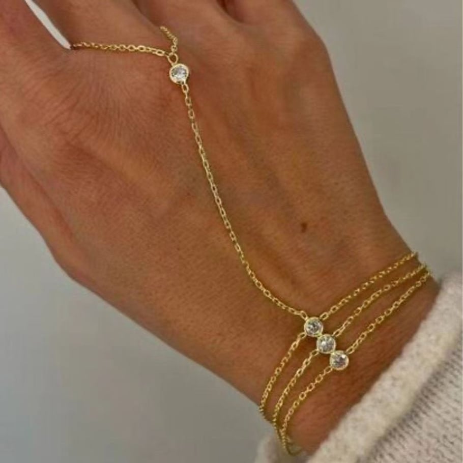Ins Style Delicate Stainless Steel Gold Color Women's Chain Bracelets Picture4