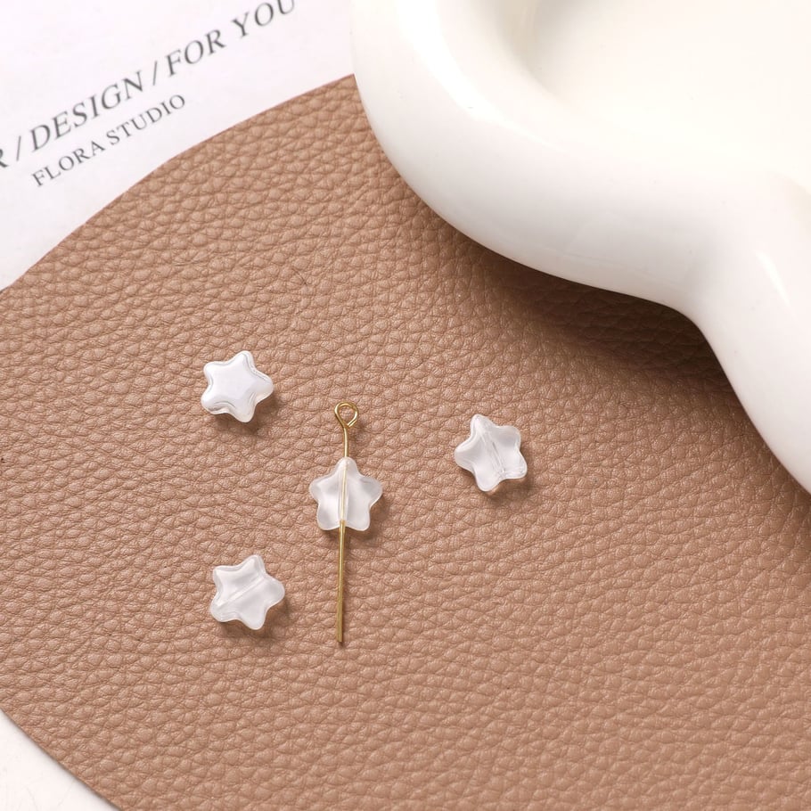 Dazzling Transparent Star Glass DIY Jewelry Beads Picture2