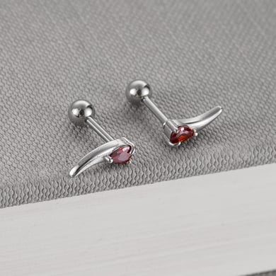 Boucles d&#39;oreilles géométriques en acier inoxydable pour homme, série simple, style hip-pop/rock, 1 pièce h5 Image8