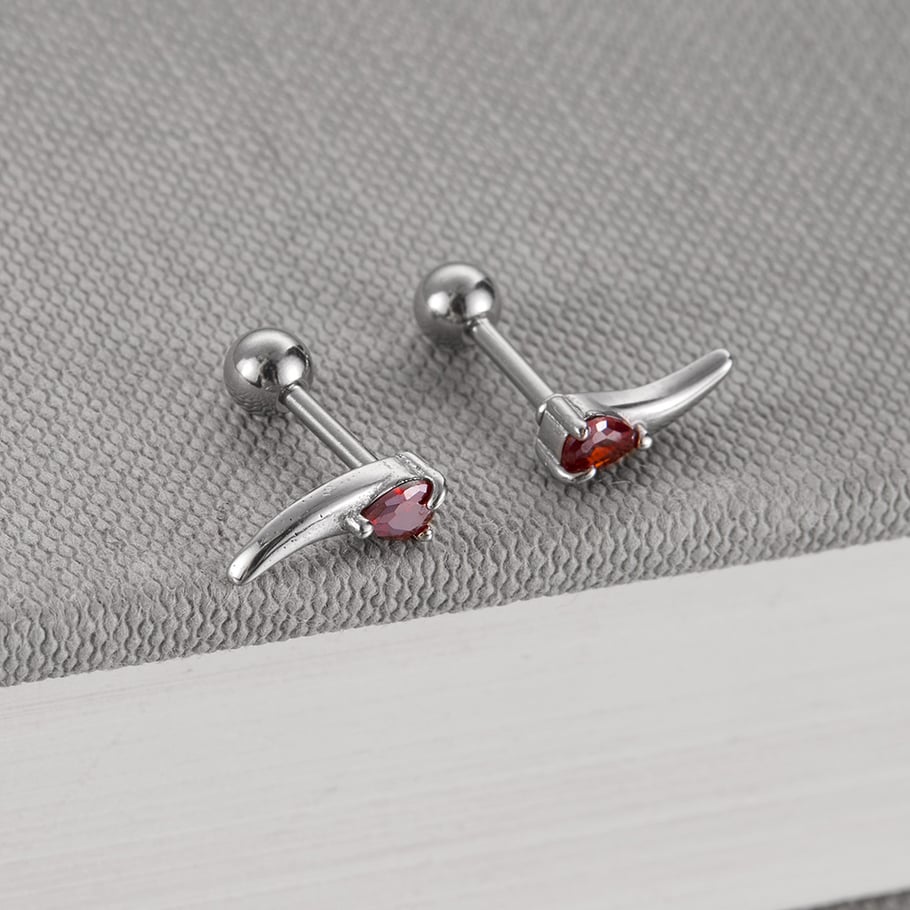 Boucles d&#39;oreilles géométriques en acier inoxydable pour homme, série simple, style hip-pop/rock, 1 pièce Image8