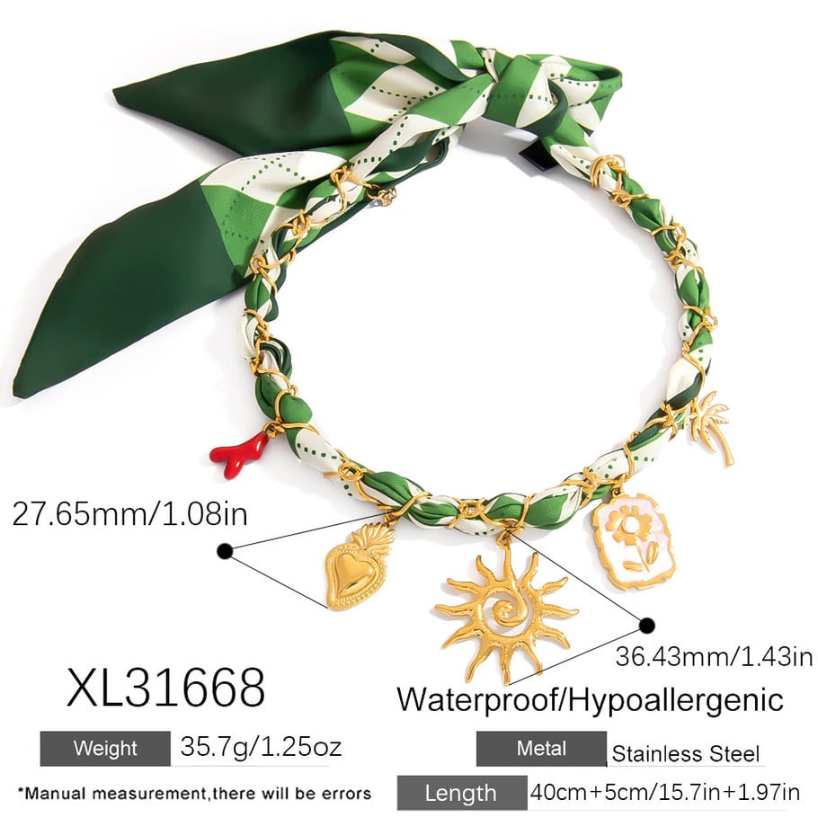 Modern Stainless Steel Gold Color Pendant Necklaces Picture2