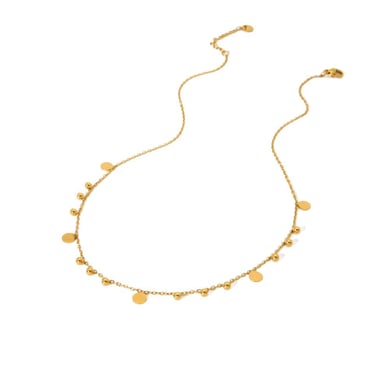 Simple Series Drop - shaped Gold - colored Stainless Steel Women's Necklaces h5 Picture5
