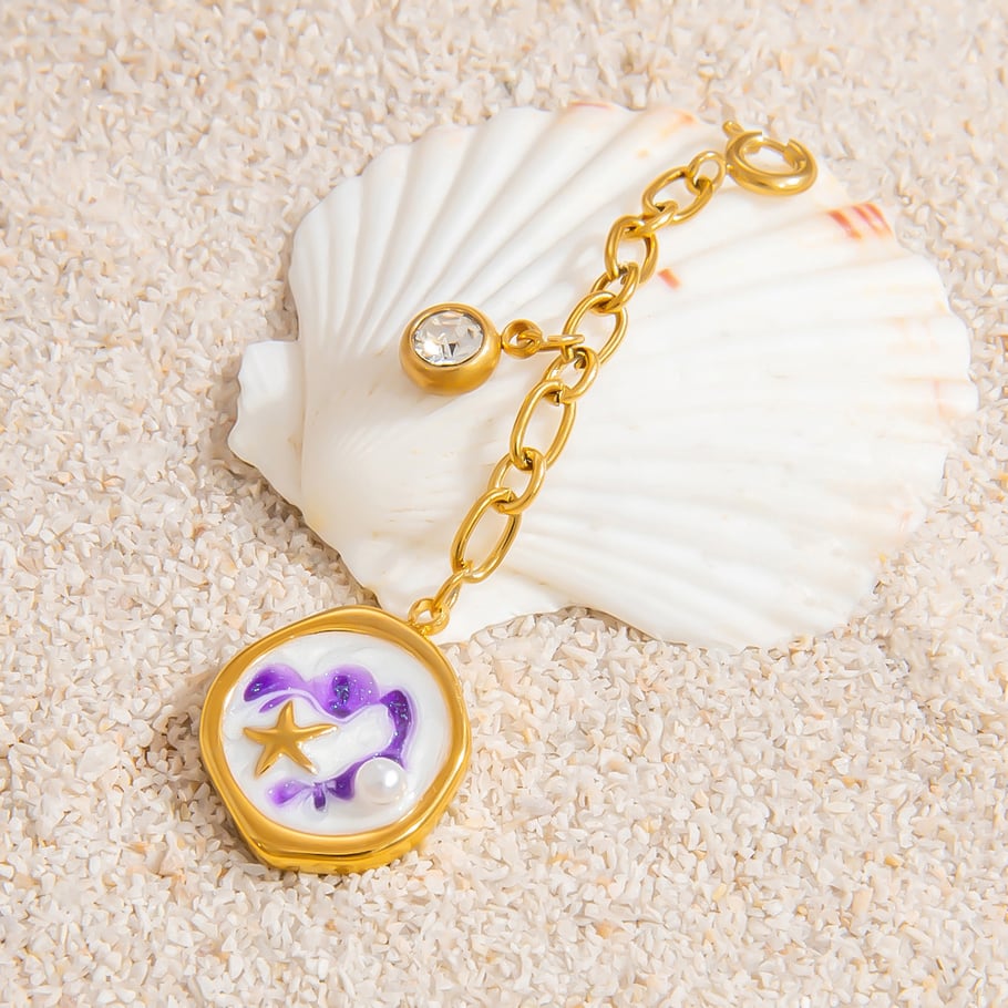 Oceanic Stainless Steel Gold Color Bikini Pendant h5Picture8