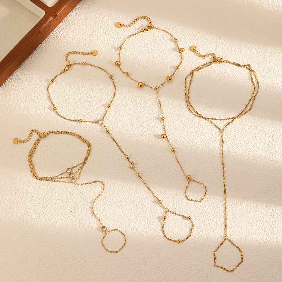 Ins Style Delicate Stainless Steel Gold Color Women's Chain Bracelets Picture3