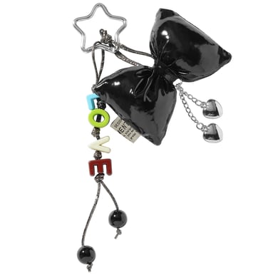 1 Piece Fashion Leather Bow Acrylic 26 Letters Random DIY Bag Charms h5 Picture8