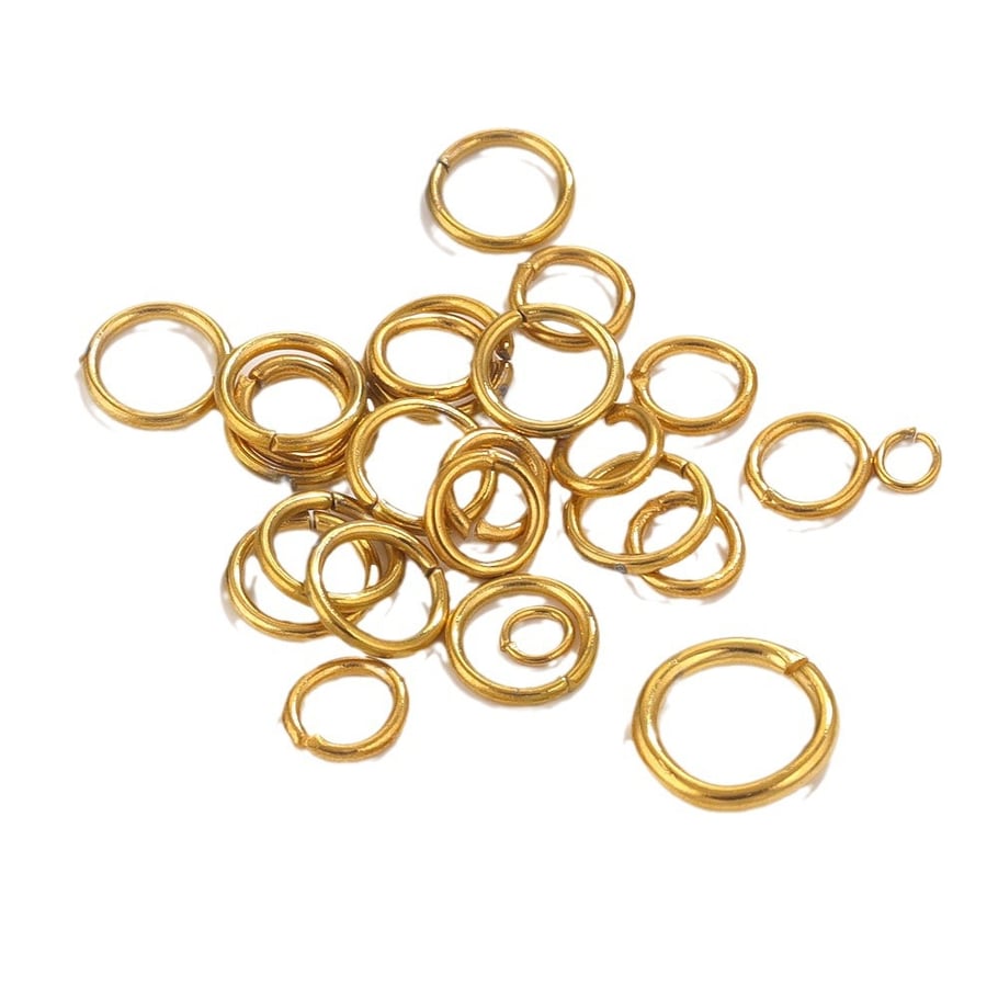 1 Piece DIY Solid Broken Ring Stainless Steel Gold Color Women's Pendants Picture6