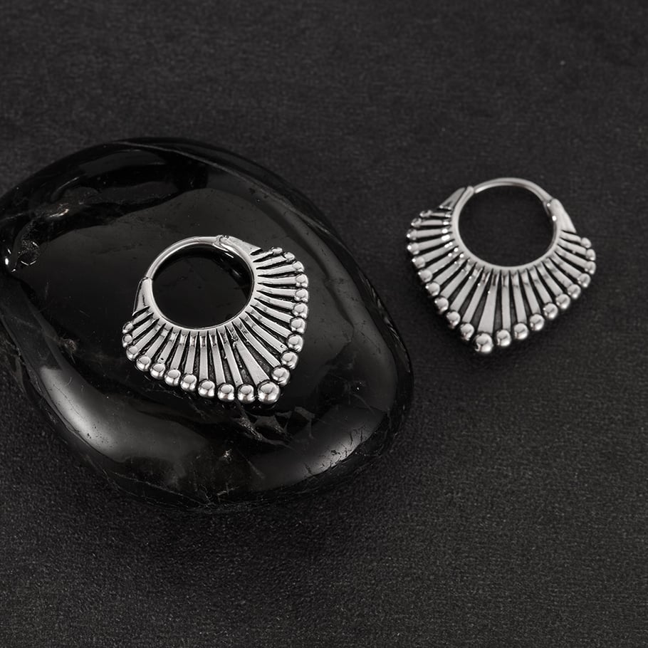1 Piece Modern Series Fashionable Geometric Stainless Steel Men's Earrings Picture4